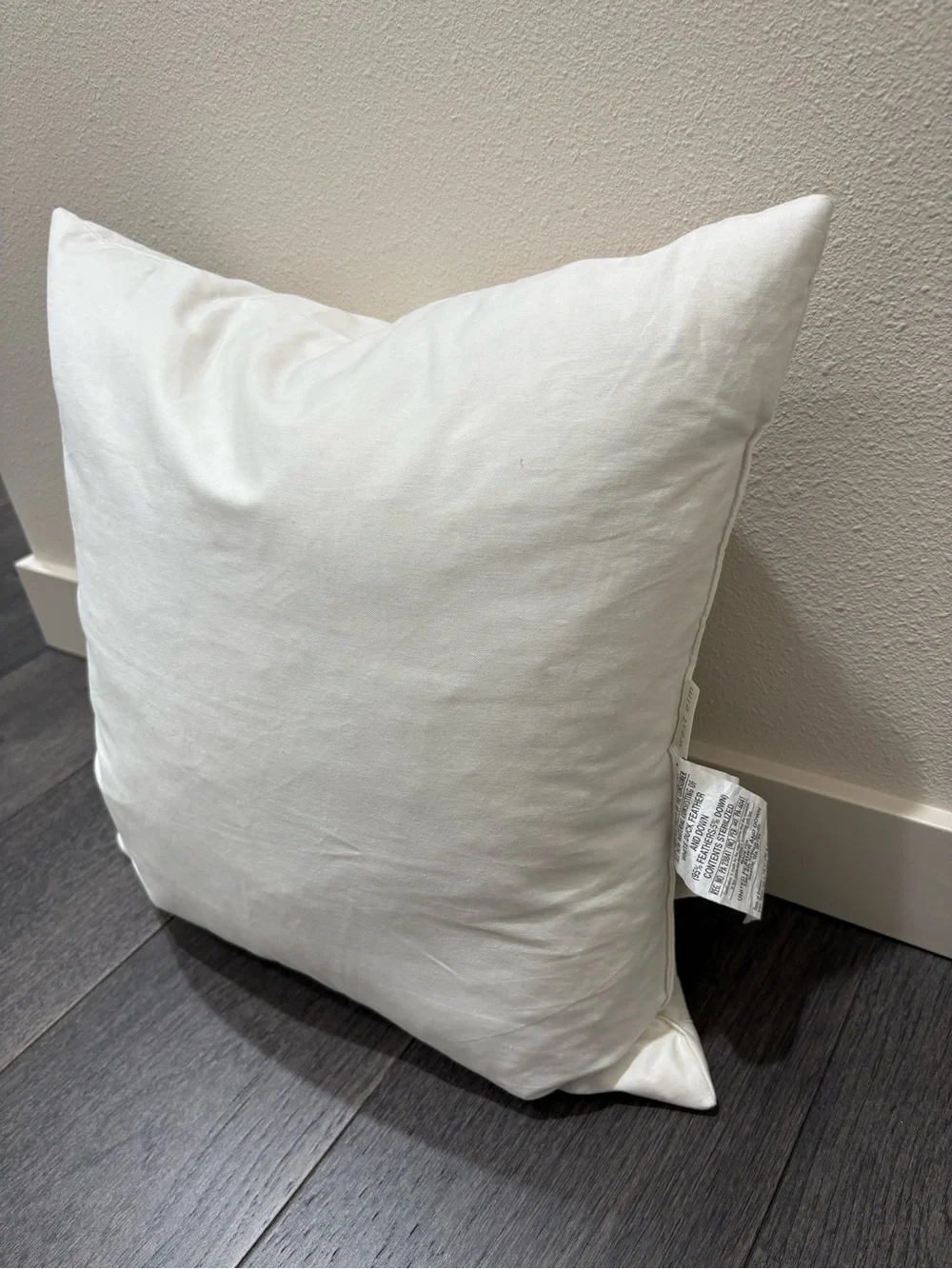 West Elm White Square 16”x16” Pillow Insert